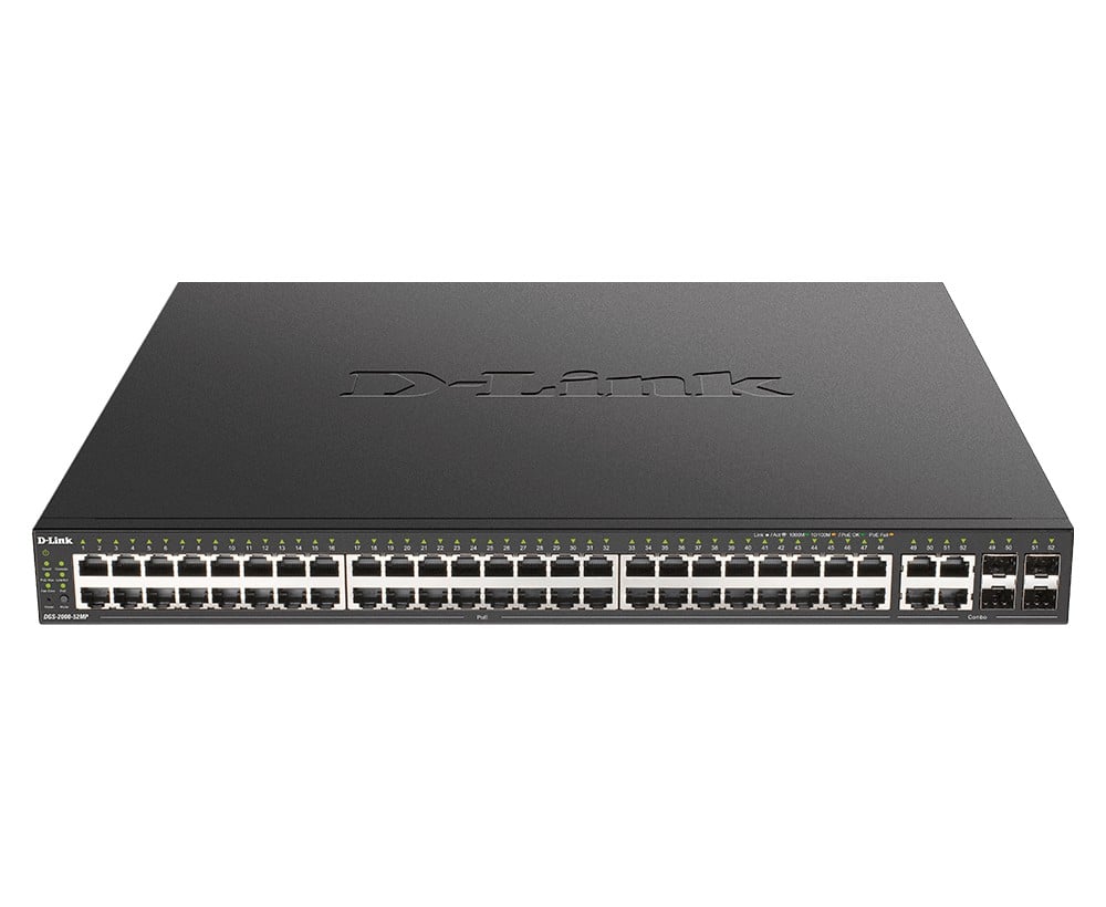 D-Link DGS-2000-52MP network switch Managed L2/L3 Gigabit Ethernet (10/100/1000) Power over Ethernet (PoE) 1U Black %count(title) +254720548999 D-Link DGS-2000-52MP network switch Managed L2/L3 Gigabit Ethernet (10/100/1000) Power over Ethernet (PoE) 1U Black