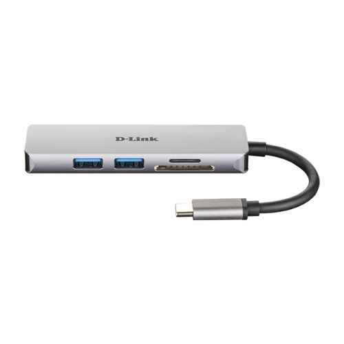 D-Link DUB-M530 notebook dock/port replicator Wired USB 3.2 Gen 1 (3.1 Gen 1) Type-C Aluminium, Black - Image 2