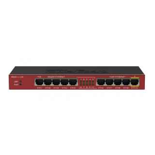 Mikrotik RB2011IL-IN network switch Gigabit Ethernet (10/100/1000) Power over Ethernet (PoE) Red
