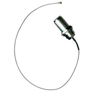 Mikrotik ACUFL coaxial cable U.fl-HIROSE N-type Aluminium, Black