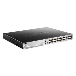 D-Link DGS-3130-30PS Managed L3 Gigabit Ethernet (10/100/1000) Power over Ethernet (PoE) Black, Grey