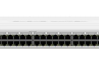 MikroTik CRS354-48P-4S+2Q+RM L3 Managed Network Switch, 48x Gigabit Ethernet, PoE, 4x SFP+, 2x QSFP+
