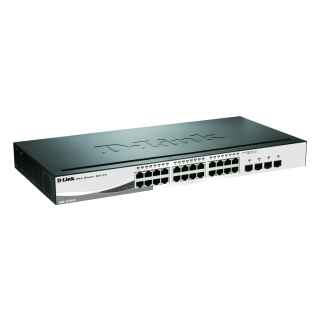 D-Link Web Smart 24-Port Layer2 Smart Managed Gigabit Switch|green 3.0 24x 10/100/1000Mbit/s TP - Switch - Fiber Optic (DGS-1210-24/E)