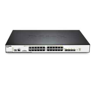 D-Link DGS-3120-24PC/SI 24-port 10/100/1000 Layer 2 Stackable Managed PoE Gigabit Switch including 4-port Combo 1000BaseT/SFP with Standard Image