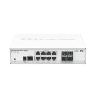 MikroTik CRS112-8G-4S-IN L3 Managed Network Switch, 8x Gigabit Ethernet, 4x SFP, PoE