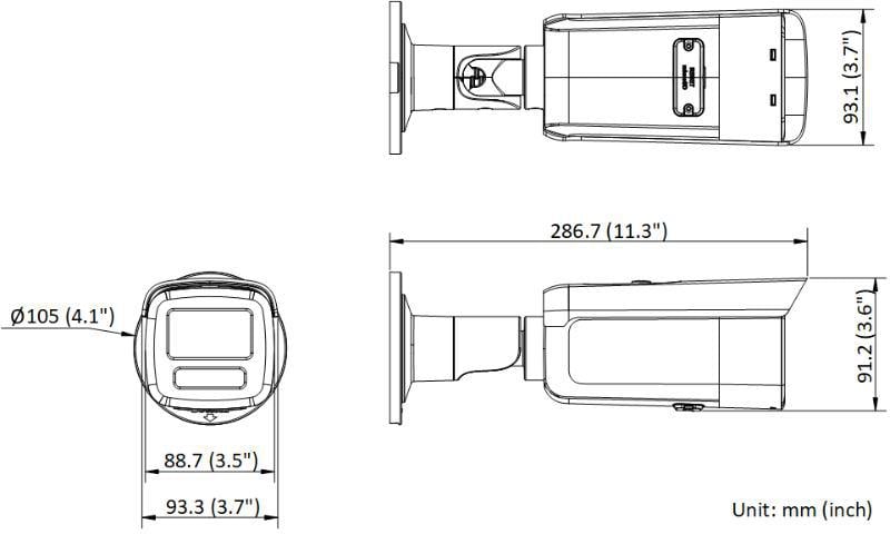 Hikvision DS-2CD2T86G2H-4I(4mm)(eF) 8 MP
  Powered by Darkfighter Fixed Bullet Network Camera - Image 2