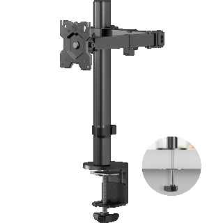 Desk Mount for Monitor 13"-34" max 18 lbs, Tilt-Swivel, with Rotation, Black D121E