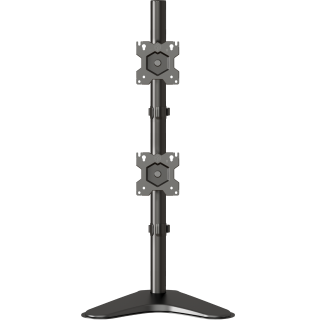 Desk Mount for Two Monitors 13"-34" max 18 lbs, Tilt-Swivel, with Rotation, Black D208FS