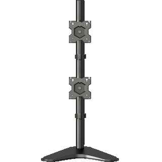 Desk Mount for Two Monitors 13"-34" max 18 lbs, Tilt-Swivel, with Rotation, Black D208FS