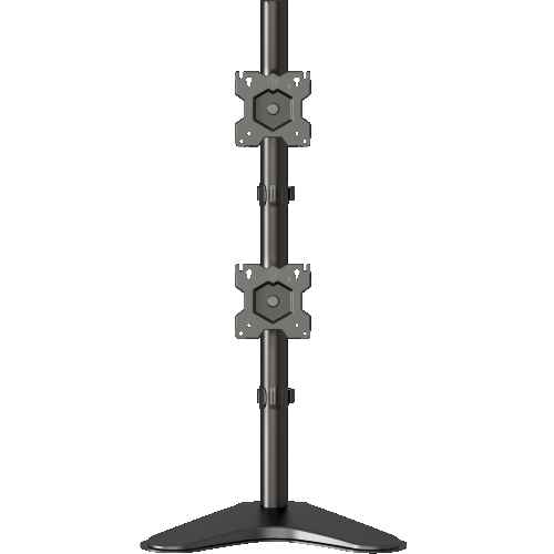 Desk Mount for Two Monitors 13"-34" max 18 lbs, Tilt-Swivel, with Rotation, Black D208FS