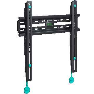 Fixed TV bracket for 32"-65" max 110 lbs, black FM2