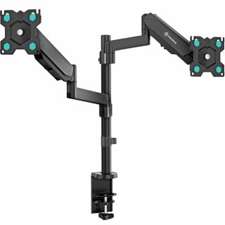 Desk Mount for Three Monitors 13"-32" max 18 lbs, Tilt-Swivel, with Rotation, Black G140