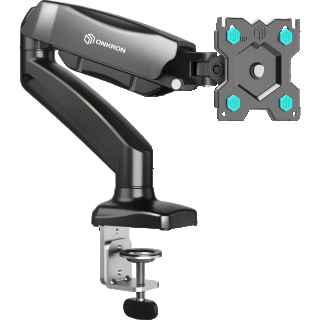 Desk Mount for Monitor 13"-32" max 18 lbs, Tilt-Swivel, with Rotation, Black G80
