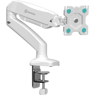 Desk Mount for Monitor 13"-32" max 18 lbs, Tilt-Swivel, with Rotation, White G80