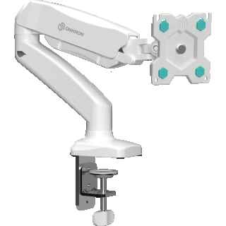 Desk Mount for Monitor 13"-32" max 18 lbs, Tilt-Swivel, with Rotation, White G80
