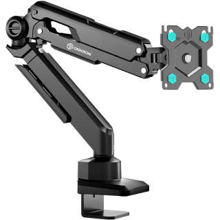 Desk Mount for Monitor 13"-34" max 22 lbs, Tilt-Swivel, with Rotation, Black G90
