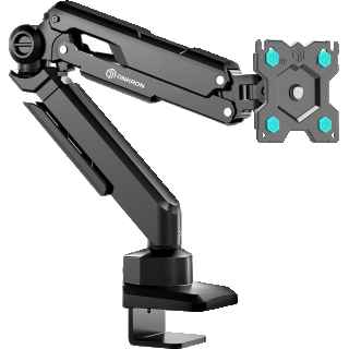 Desk Mount for Monitor 13"-34" max 22 lbs, Tilt-Swivel, with Rotation, Black G90