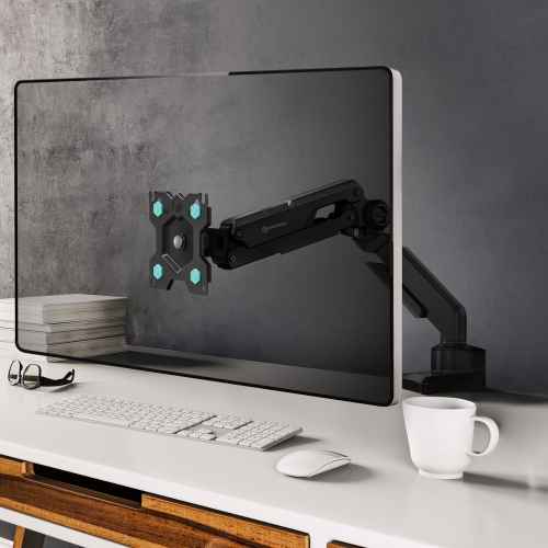 Desk Mount for Monitor 13"-34" max 22 lbs, Tilt-Swivel, with Rotation, Black G90 - Image 2