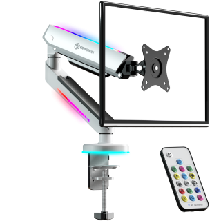 Gaming Monitor Desk Mount 13" - 34" max load 19.8 lbs GM25, White