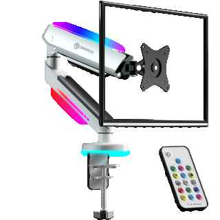 Gaming Monitor Desk Mount 13" - 34" max load 19.8 lbs GM25, White