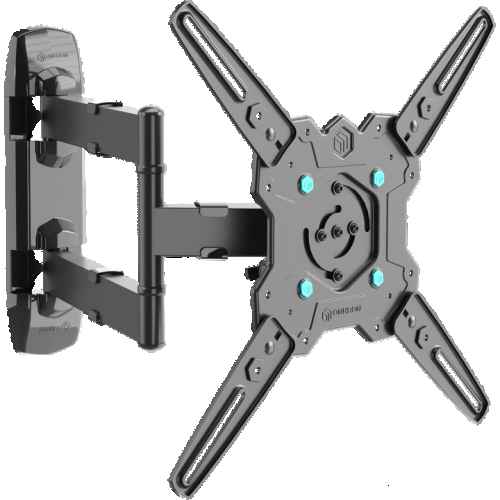 Tilting and swiveling TV bracket for 32"-65" with rotation max 90 lbs, black M4R - Image 5