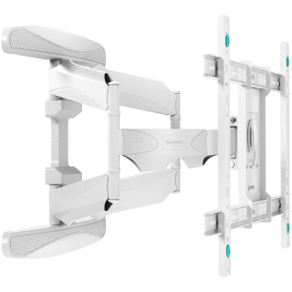 Tilting and swiveling TV bracket for 40"-75" max 100 lbs, white M6L