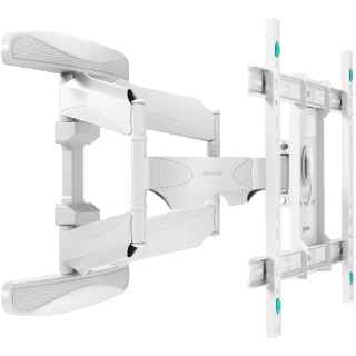 Tilting and swiveling TV bracket for 40"-75" max 100 lbs, white M6L