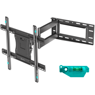 Tilting and swiveling TV bracket for 40"-75" max 150 lbs, black M7L