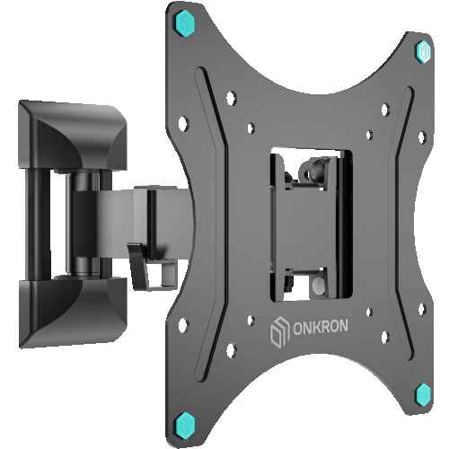 Tilting and swiveling TV bracket for 17"-43" max 77 lbs, black NP24 - Image 4