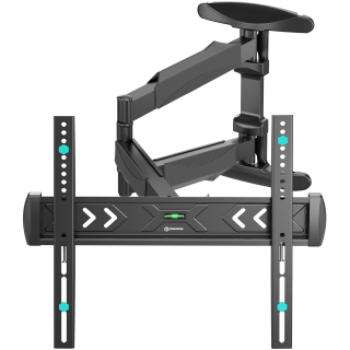 Tilting and swiveling TV bracket for 40"-75" max 77 lbs, black NP47