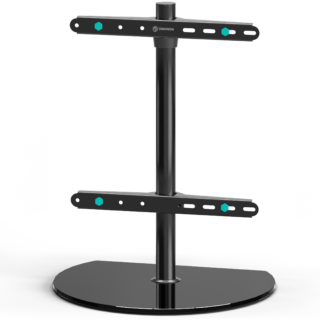 Desktop TV stand 32"-65", max 77.1 lbs, tiltable, black PT2