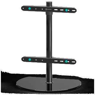 Desktop TV stand 32"-65", max 77.1 lbs, tiltable, black PT2