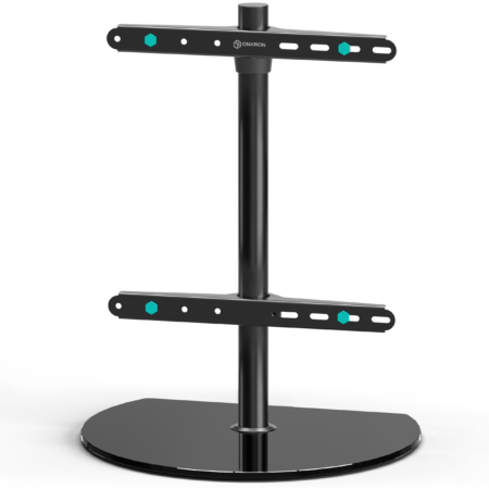 Desktop TV stand 32"-65", max 77.1 lbs, tiltable, black PT2