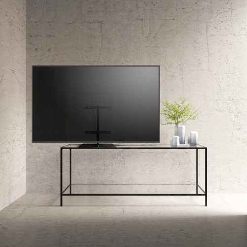 Desktop TV stand 32"-75", max 88.1 lbs, tiltable, black PT3 - Image 2