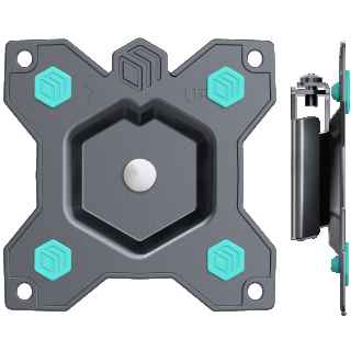 Rotating bracket for TV or monitor 10"-35" max 44 lbs, black R1