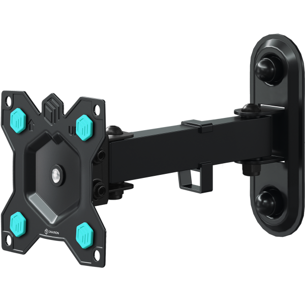 Tilting and swiveling bracket for TV or monitor 10"-35" with rotation max 44 lbs, black R2