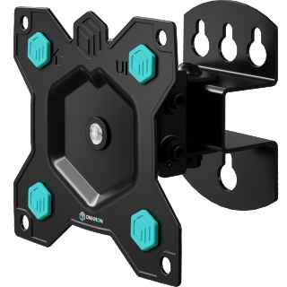 Tilting and swiveling bracket for TV or monitor 10"-35" with rotation max 44 lbs, black R3