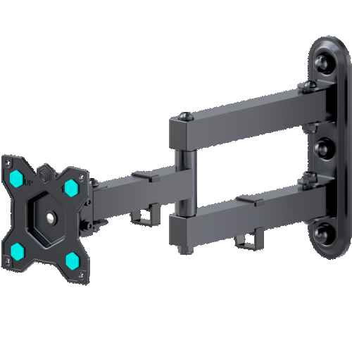 Tilting and swiveling bracket for TV or monitor 10"-35" with rotation max 44 lbs, black R4 - Image 5