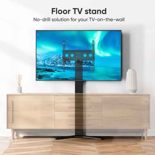 Interior TV stand 26"-65", max 77 lbs, black TS1140 - Image 2