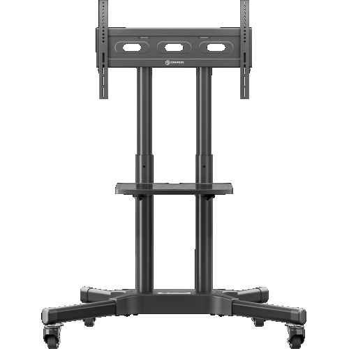 Mobile TV stand for TVs 32"-65", max 110 lbs, black TS1351