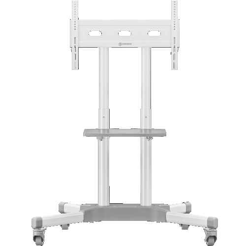 Mobile TV stand for TVs 32"-65", max 110 lbs, white TS1351