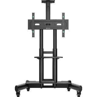 Mobile TV stand for TVs and professional displays 40"-70", max 122 lbs, black TS1551