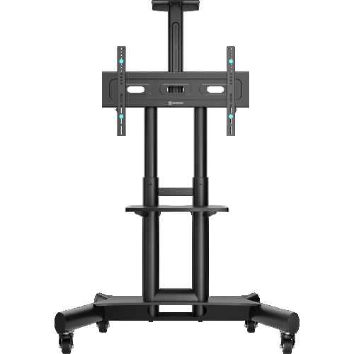 Mobile TV stand for TVs and professional displays 40"-70", max 122 lbs, black TS1551