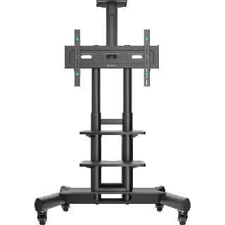 Mobile TV stand for TVs and professional displays 40"-70", max 133 lbs, black TS1552