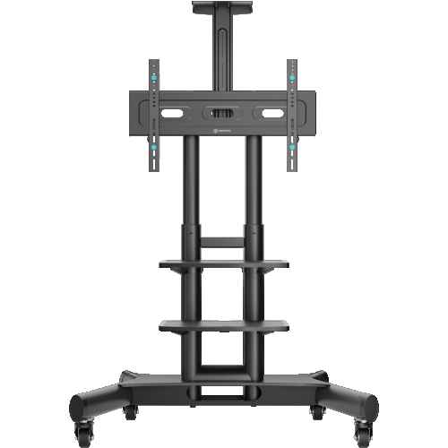 Mobile TV stand for TVs and professional displays 40"-70", max 133 lbs, black TS1552