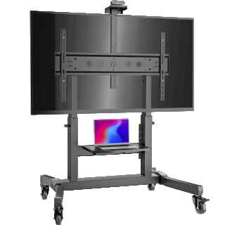 Mobile TV stand for TVs 50"-100", max 286 lbs, tiltable, black TS1991