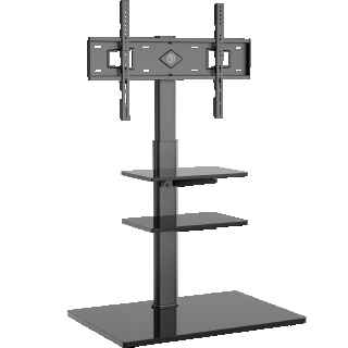 Interior TV stand with bracket 32"-65", max 88.2 lbs, black TS5550