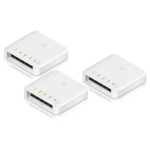 Ubiquiti USW-FLEX-3 Networks UniFi Switch
  Flex (3-pack) Managed L2 Gigabit Ethernet (10/100/1000) Power over Ethernet
  (PoE) White