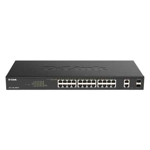 D-Link DGS-1100-26MPV2/E 26-Port PoE+ Gigabit Smart Switch