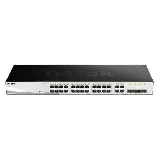 D-Link 28-Port Layer2 Smart Managed Gigabit Switch|green 3.0 24x 10/100/1000Mbit/s TP - Switch - Fiber Optic (DGS-1210-28/E)
